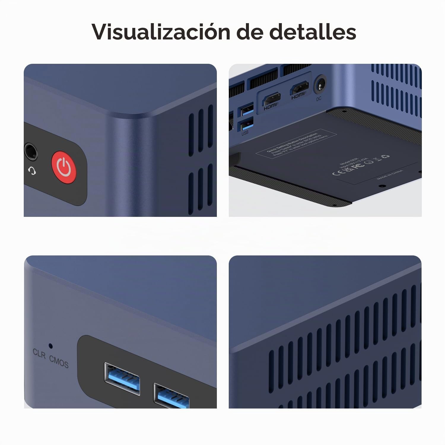 Beelink SER3 Mini PC con AMD Ryzen 3 3200U (hasta 3,5 GHz), 8 GB de DDR4 a 2400 MT/s, SSD NVMe de 480 GB, Win11 Pro, Tarjeta gráfica Radeon Vega 3, LAN de 1000 Mbps y Doble Salida HDMI 4K,TLT​,Soho