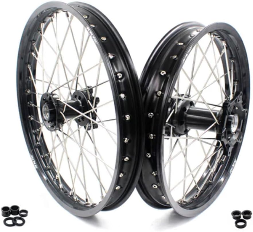 KKE 1.6 * 21" & 2.15 * 18" Enduro Complete Wheels Rims Set Compatible with HONDA CRF250L 2017-2020 Motorcycle Dirt Bike