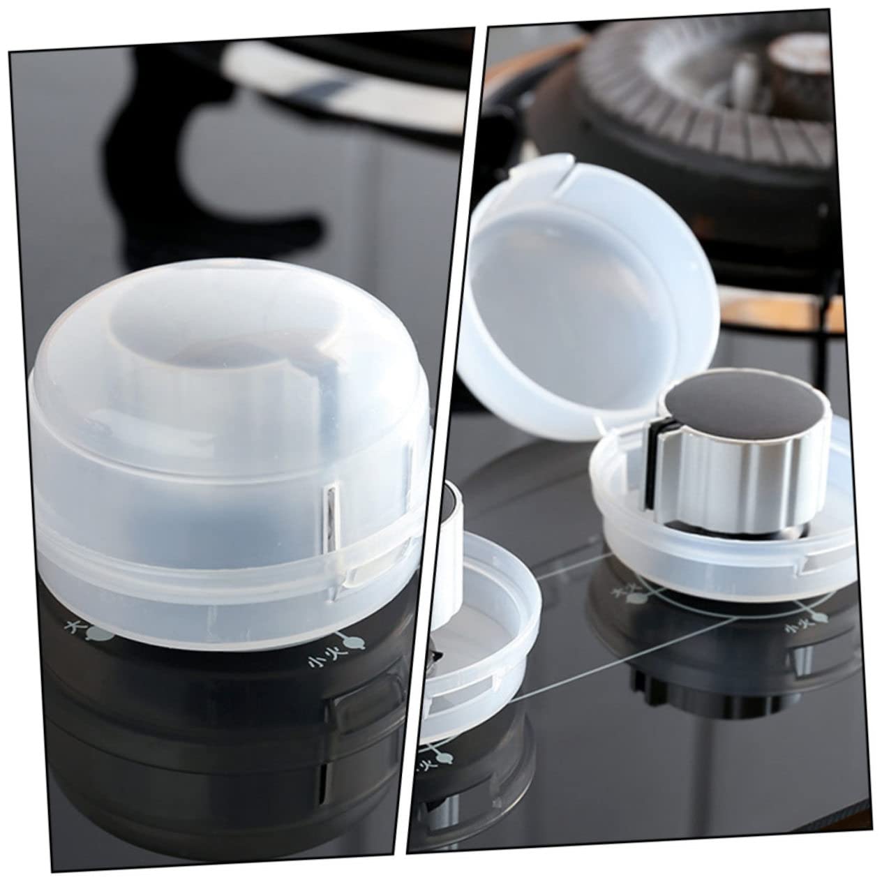 VICASKY 10pcs Gas Stove Top Covers Boy Girl Proofing Home Knob Cover Gas Cooker Knob Guard for Boys and Girls Safety