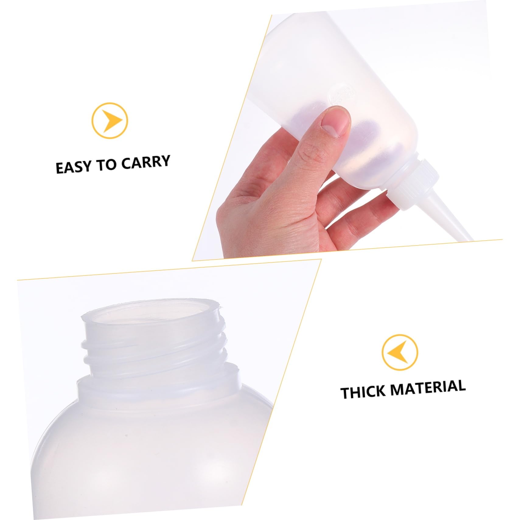 OUNONA 2 Sätze 2 Sets Spenderflasche Nachfüllbare Wasserflasche Auslaufsichere Pumpe Mini Quetschflasche Flüssigwasserflaschen Quetschflasche Mit Kleber 10 Stück * 2 Wiederverwendbar