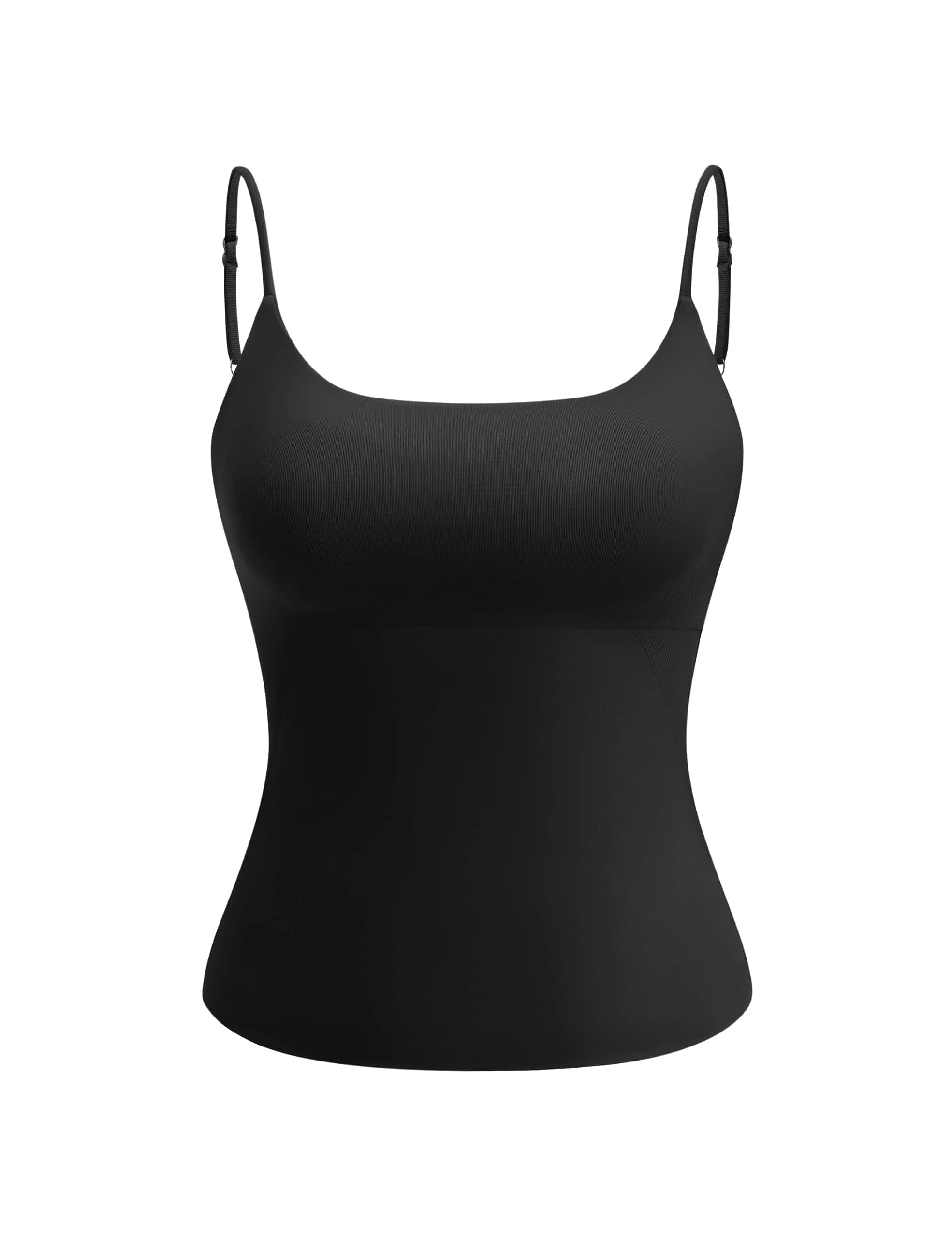OLCHEE Womens Tank Tops Square Neck Going Out Basic Cami Padded Seamless Sleeveless Summer Fitted Y2K Going Out Trendy Cami Shirt, Stretchy, Lightweight, Adjustable Spaghetti Strap, Padded