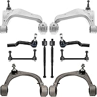 Vista 229 de Detroit Axle - Kit de suspensión delantera RWD de 10 piezas para Chevy GMC Silverado Sierra 1500 1999-2006, 2 brazos de control superior, 2 rótulas