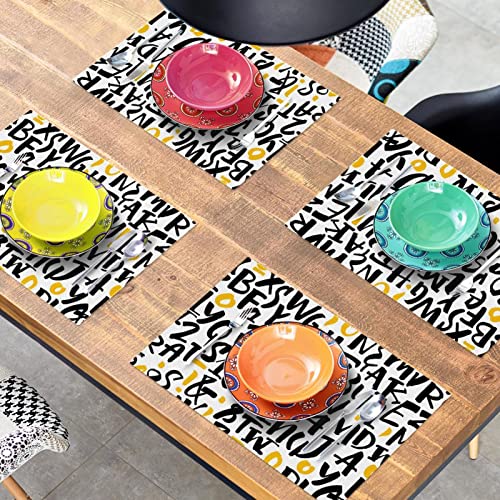 Sets de table 30,5 x 45,7 cm antidérapants résistants chaleur - 8