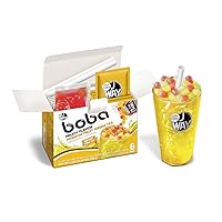 Vista 12 de Kit de té con leche de perlas boba bubble instantáneo J WAY con auténtica tapioca boba de azúcar morena, listo en menos de un minuto, pajitas