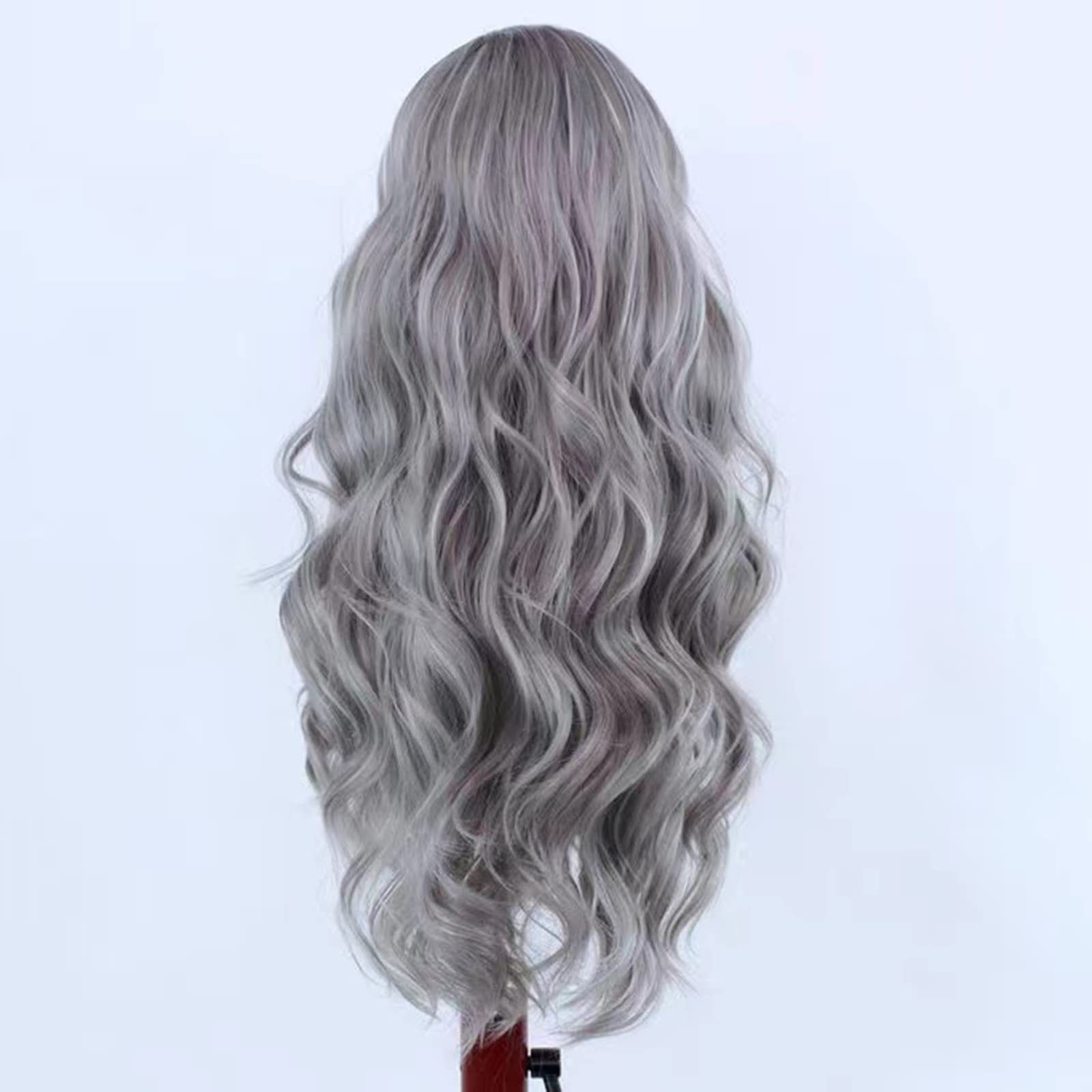 Rongduoyi women\'s wig RONGDUOYI Yellow Colored Synthetic Lace Wig Silky Straight  main image 4