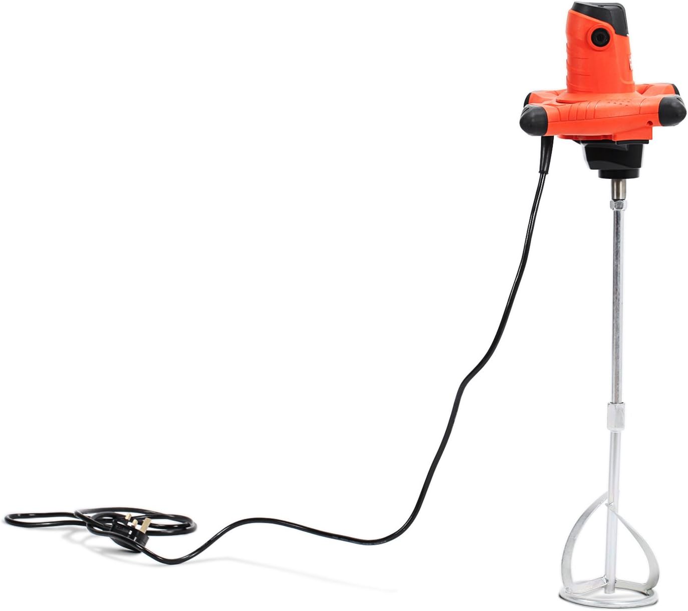 Product Deal 1800W Portable Electric Mixer - Power Mixer for Concrete Cement Plaster Paint Thinset Mortar - Adjustable 6 Speed Mixer Machine with 120mm Mixing Paddleddle