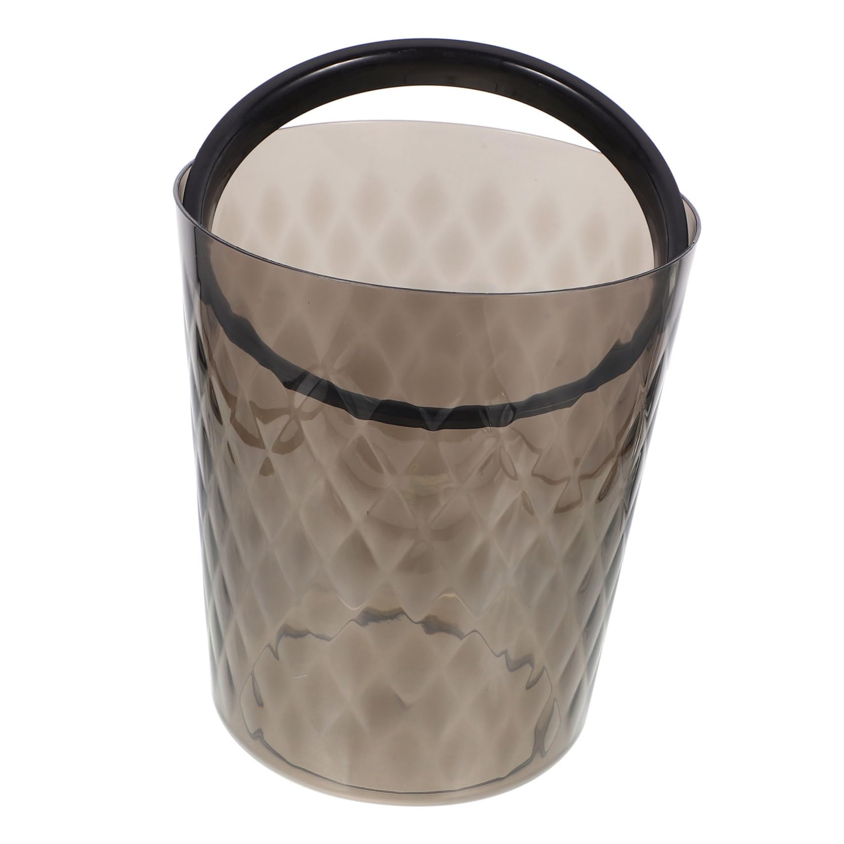 FONDOTIN Modern Rectangle Plastic Trash Can Waste Bucket Small Office Bedroom Rubbish Can