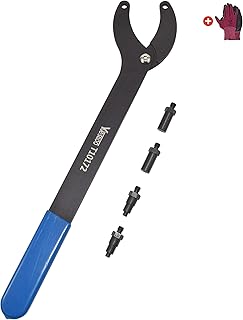 Yuesstloo Engine Timing Belt Change Tool Kit Against Timing Pulley Holder Tool, Compatible with VW Golf VAG 3036 T10172, with Gloves