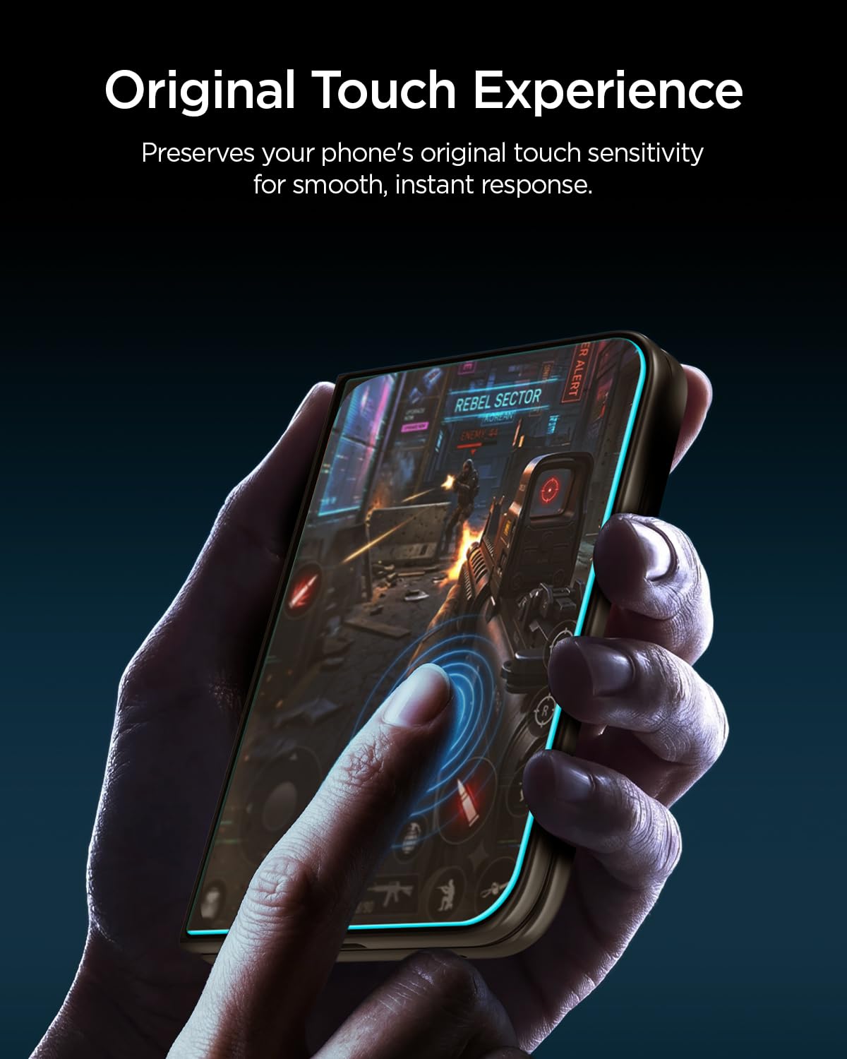 Spigen EZ Fit Pro Tempered glass for iPhone Duo — Amazon image 8