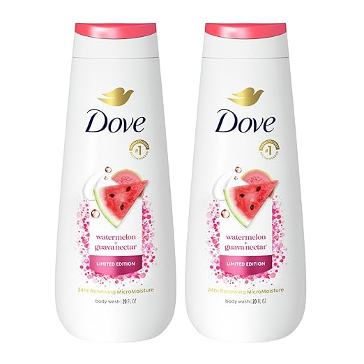 Dove Limited Edition Renewing MicroMoisture Body Wash | Summer Scents (Watermelon + Guava Nectar)