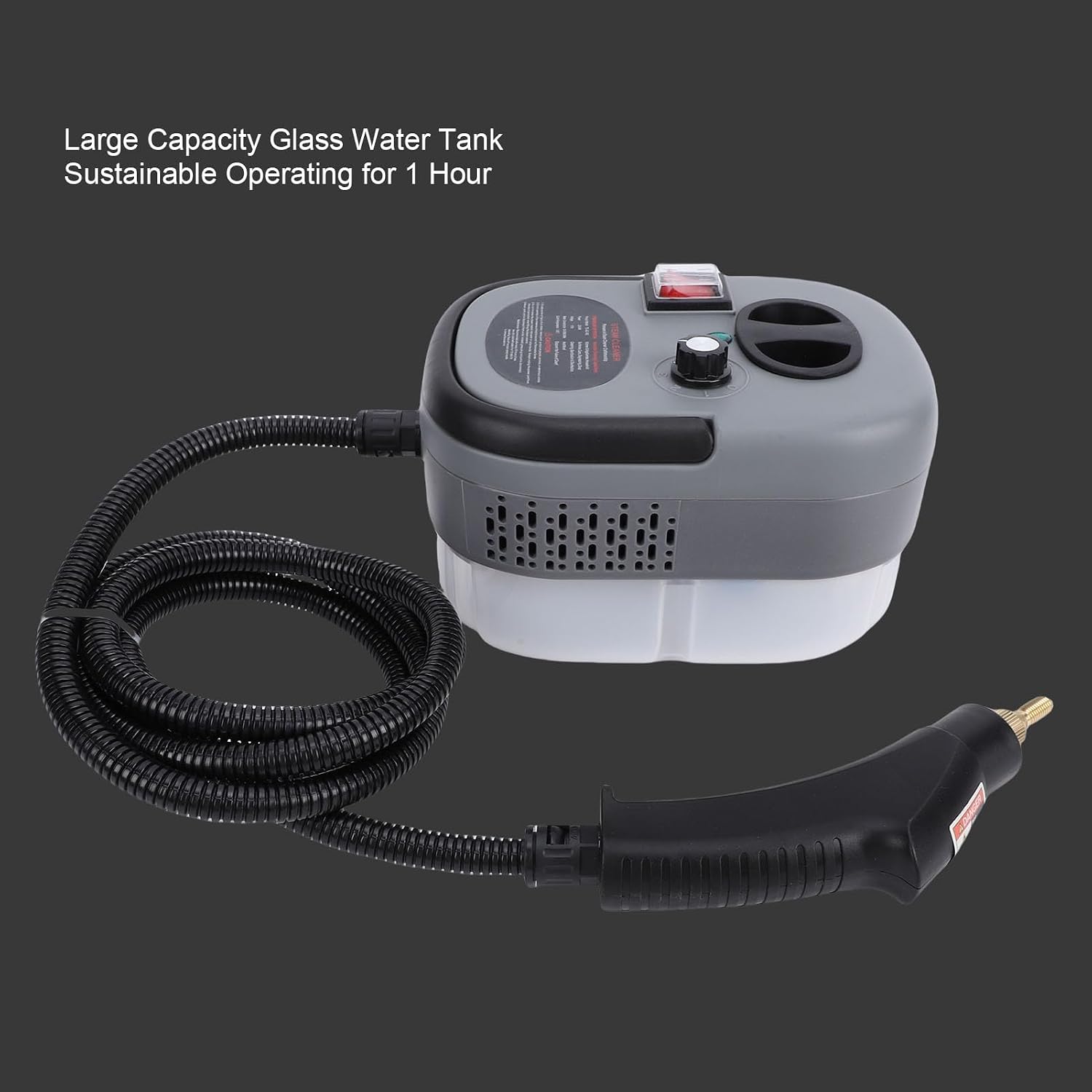 Handheld Pressurized Steam Cleaner, 2500W High Temp Multi Surface Portable Steamer Machine with 1200ML Tank, for Kitchen Furniture Car Home (US Plug 110V)