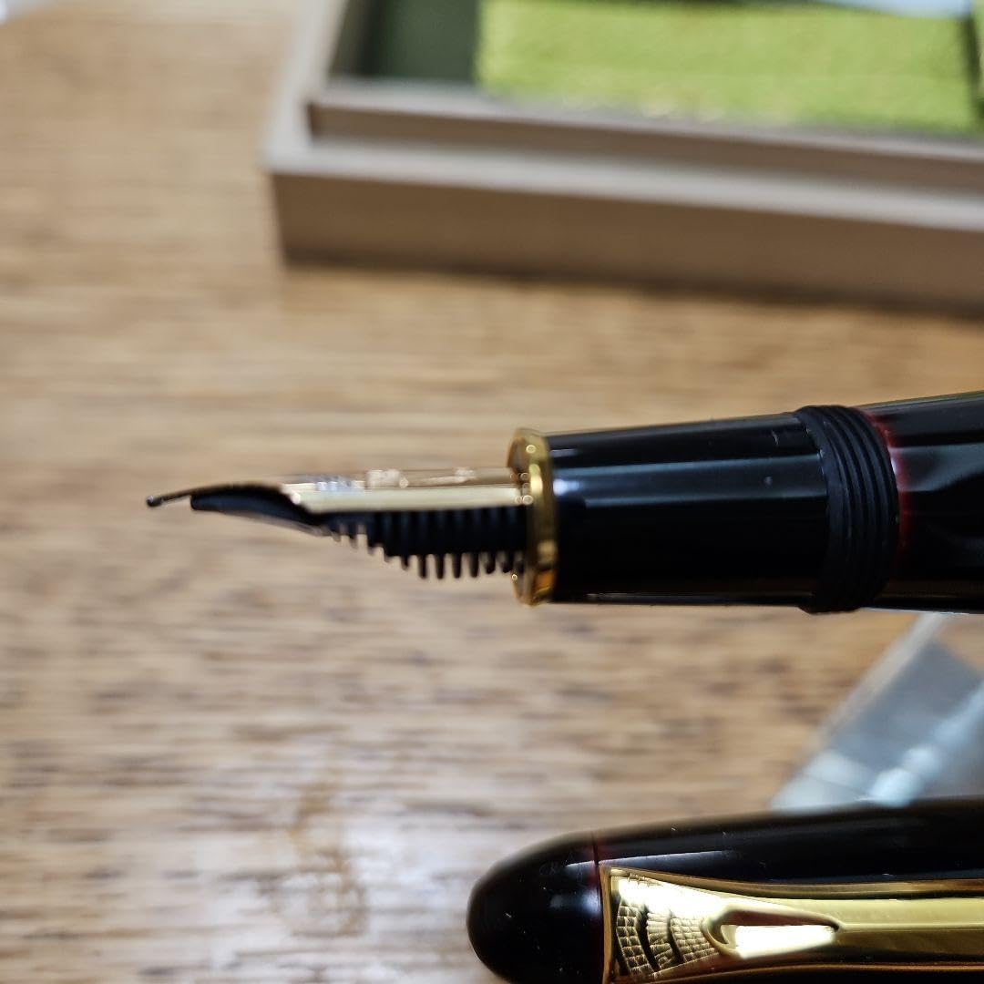 プラチナ 万年筆 【出雲 赤溜】 18K 中字 PLATINUM