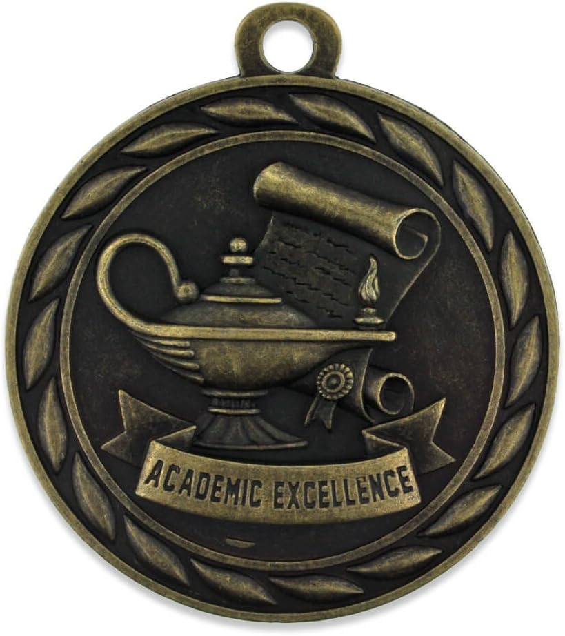 PinMart Gold Academic Excellence School Award Medals Single and Bulk School Medals