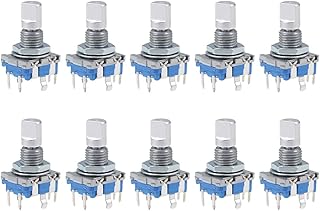 uxcell 360 Degree Rotary Encoder Code Switch Digital Potentiometer 5 Pins 8mm D-Shaft 10pcs