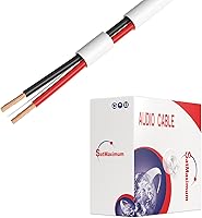 CablesDirect 500FT 18/2 CL2 Rated Speaker Wire - CCA 18 Gauge 2 Conductor Cable, Easy Pull Box for In-Wall Audio Installs