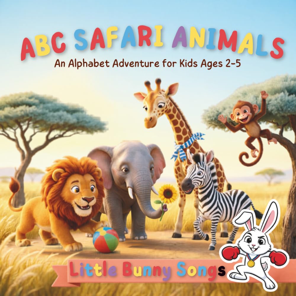 ABC Safari Animals: An Alphabet Adventure for Kids Ages 2-5