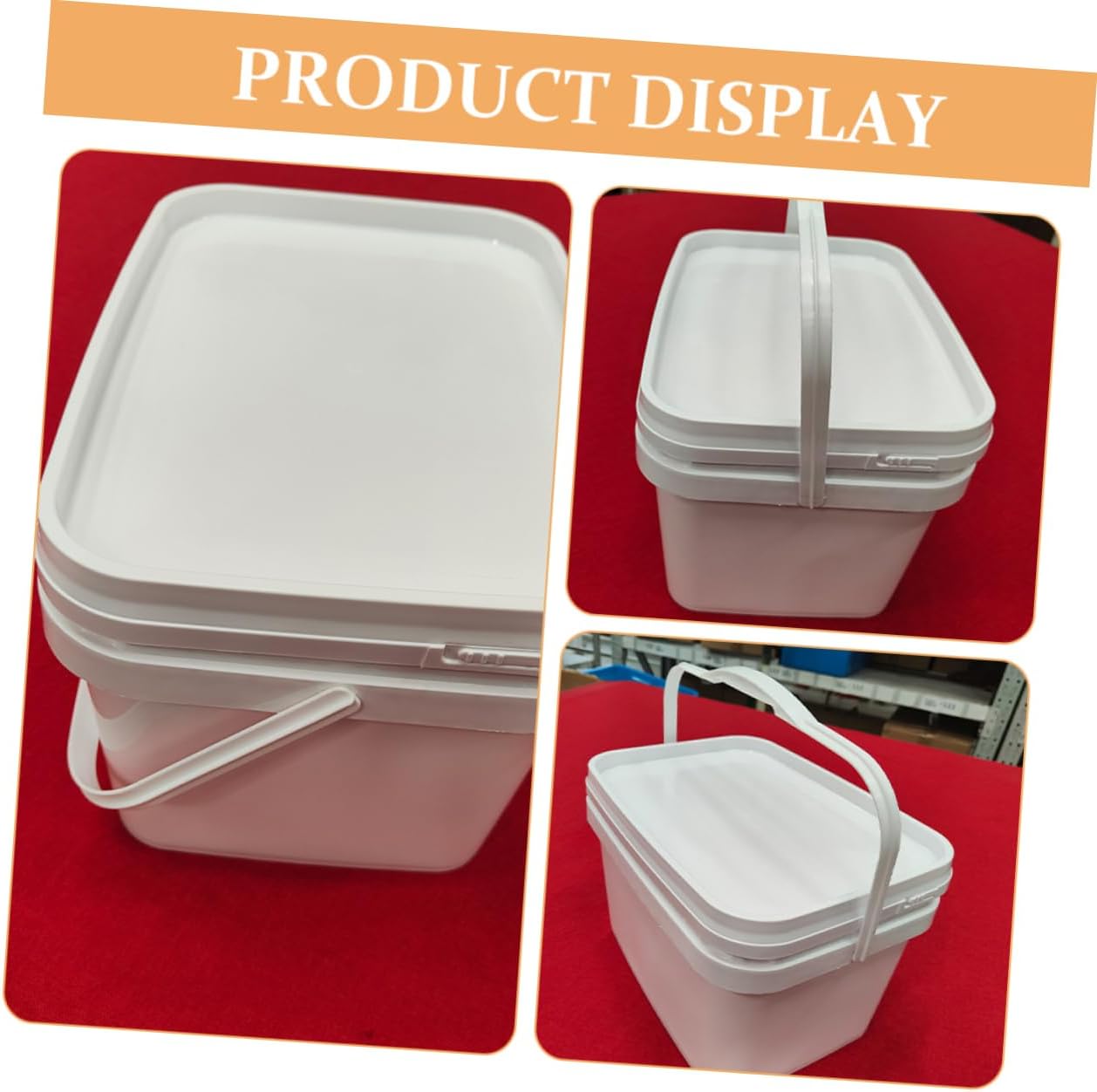 Zerodeko 2pcs Small Paint Bucket Lid Paint Storage Container for Art Projects Easy to Carry and Clean Versatile Material for Liquid Transport