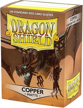Dragon Shield | Standard Size Card Matte Sleeves | 100 CT - Smooth & Tough Premium TCG Sleeves | Compatible with Pokemon, Flesh & Blood, One Piece & Magic the Gathering | Copper