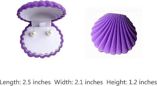 Miniatura 2 de Paquete de 6 cajas de regalo de pendientes de terciopelo colorido, caja de almacenamiento de joyas, vitrina, caja organizadora para collar