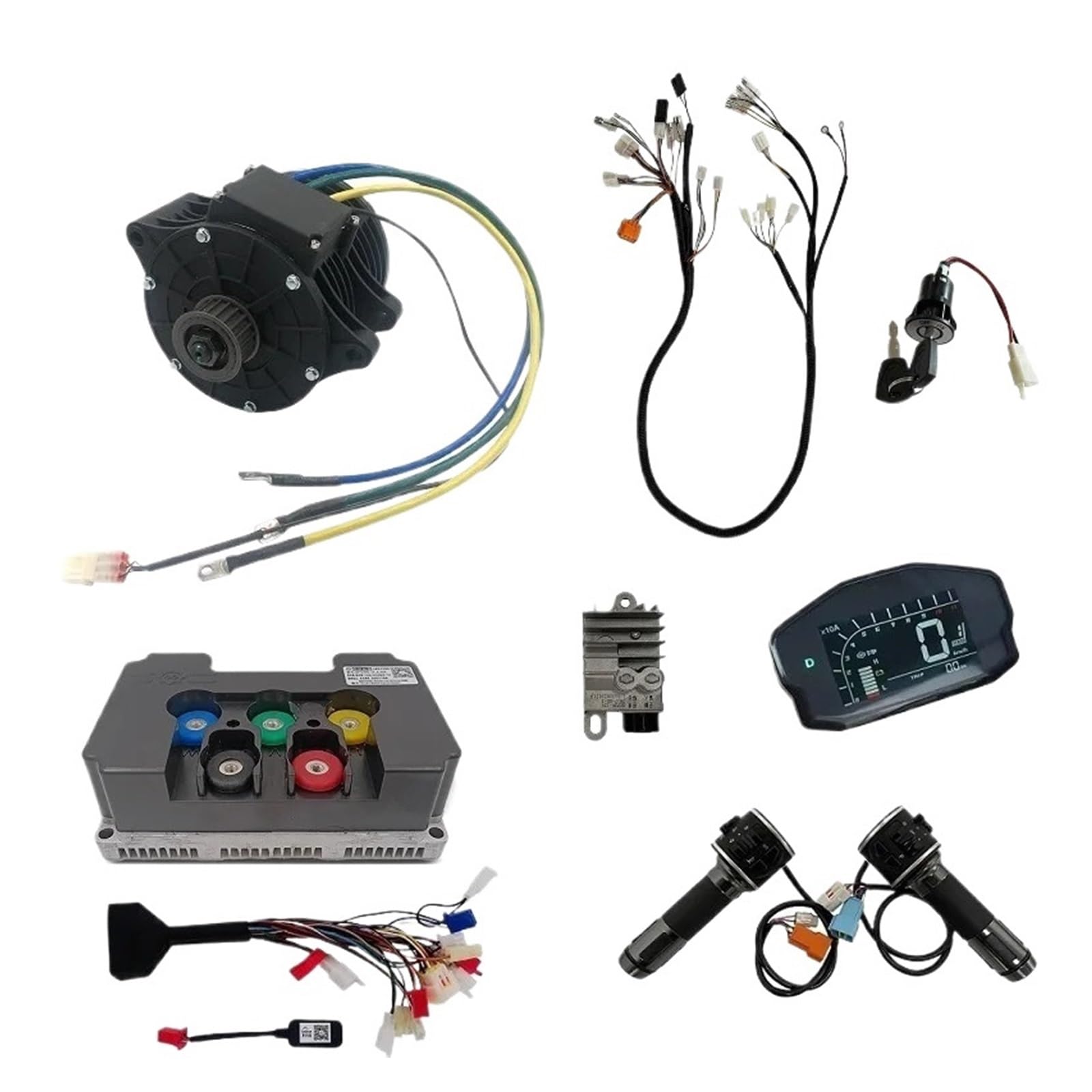 QS138 3000W Mid-Train PMSM Motor Mid-Drive Motor with Fardrive Controller ND72450 for E-Vehicle Electric Motorcycle