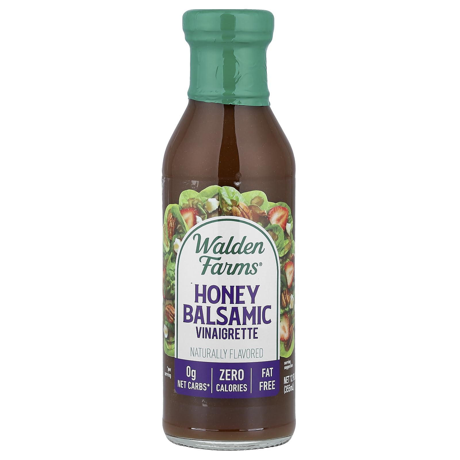 Walden Farms 355ml Honey Balsamic Vinaigrette Calorie Free Salad Dressing
