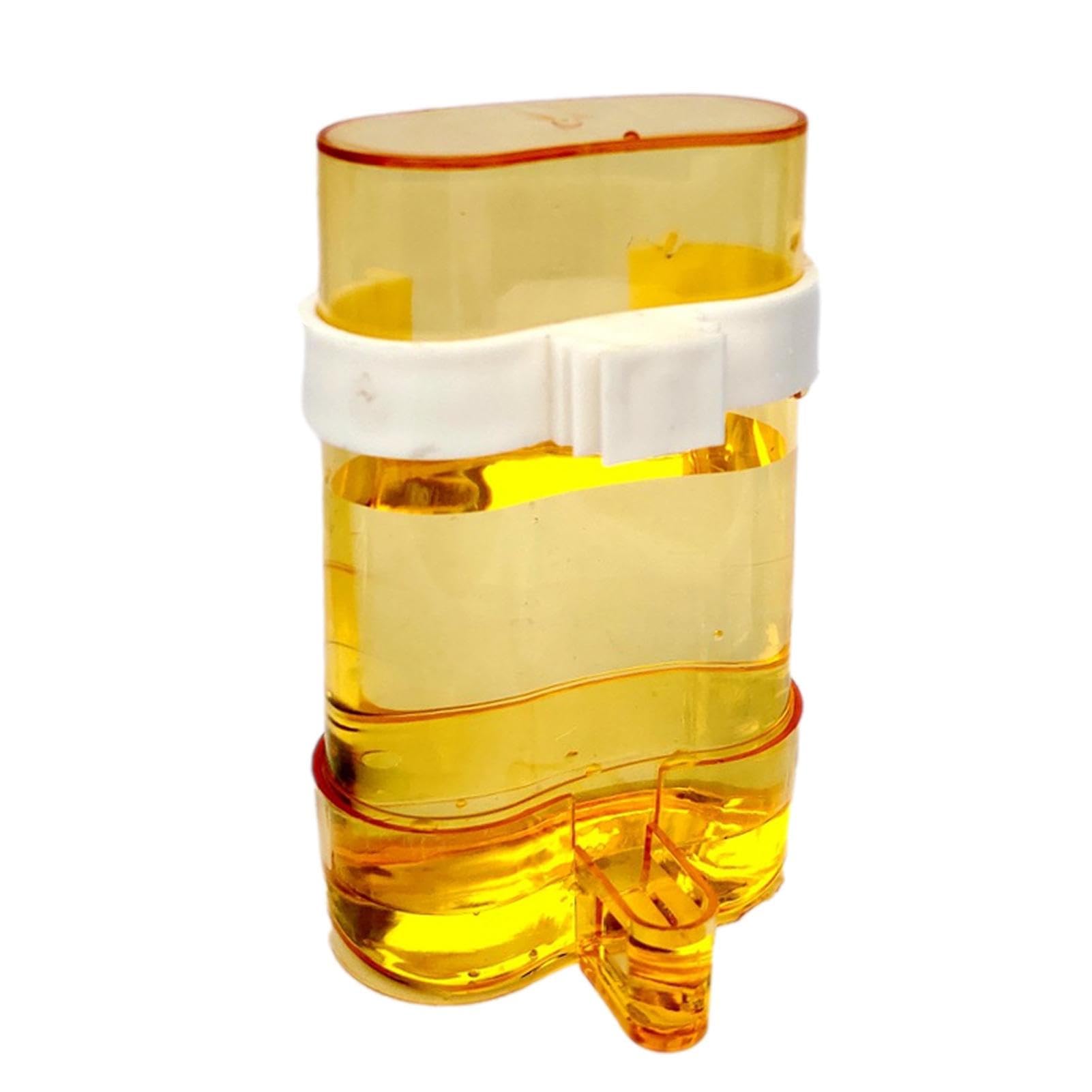 Distributore di Acqua per Uccelli, igienico, Trasparente, Automatico, 200 ml, per Pappagalli, Fringuelli, Calopsiti