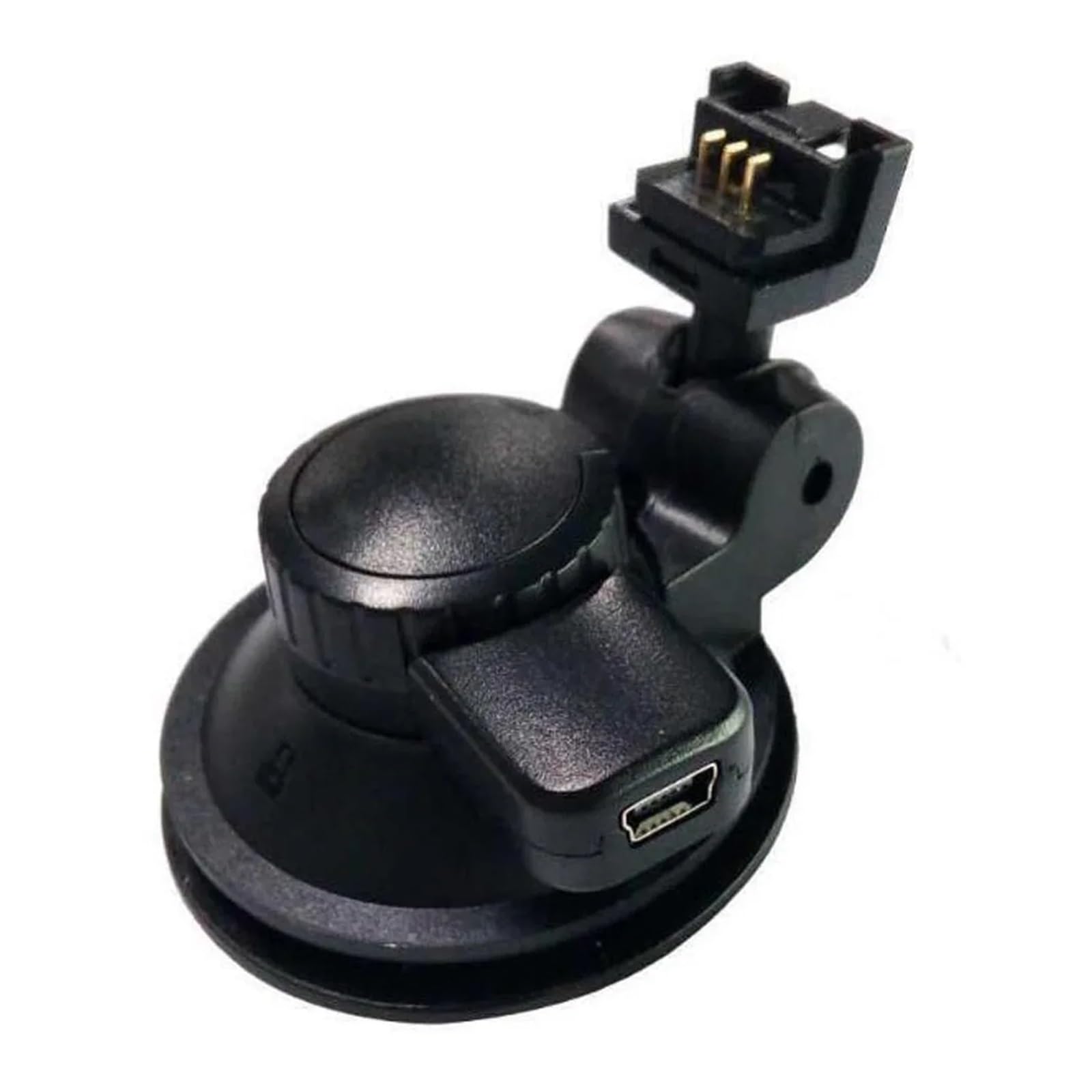 Xuanqingyi Store Uchwyt samochodowy do rejestratora wideorejestrator 4Pin kompatybilny z portem Mini USB uchwyt na przyssawkę na przedniej szybie kompatybilny z wideorejestratorem samochodowym kamera