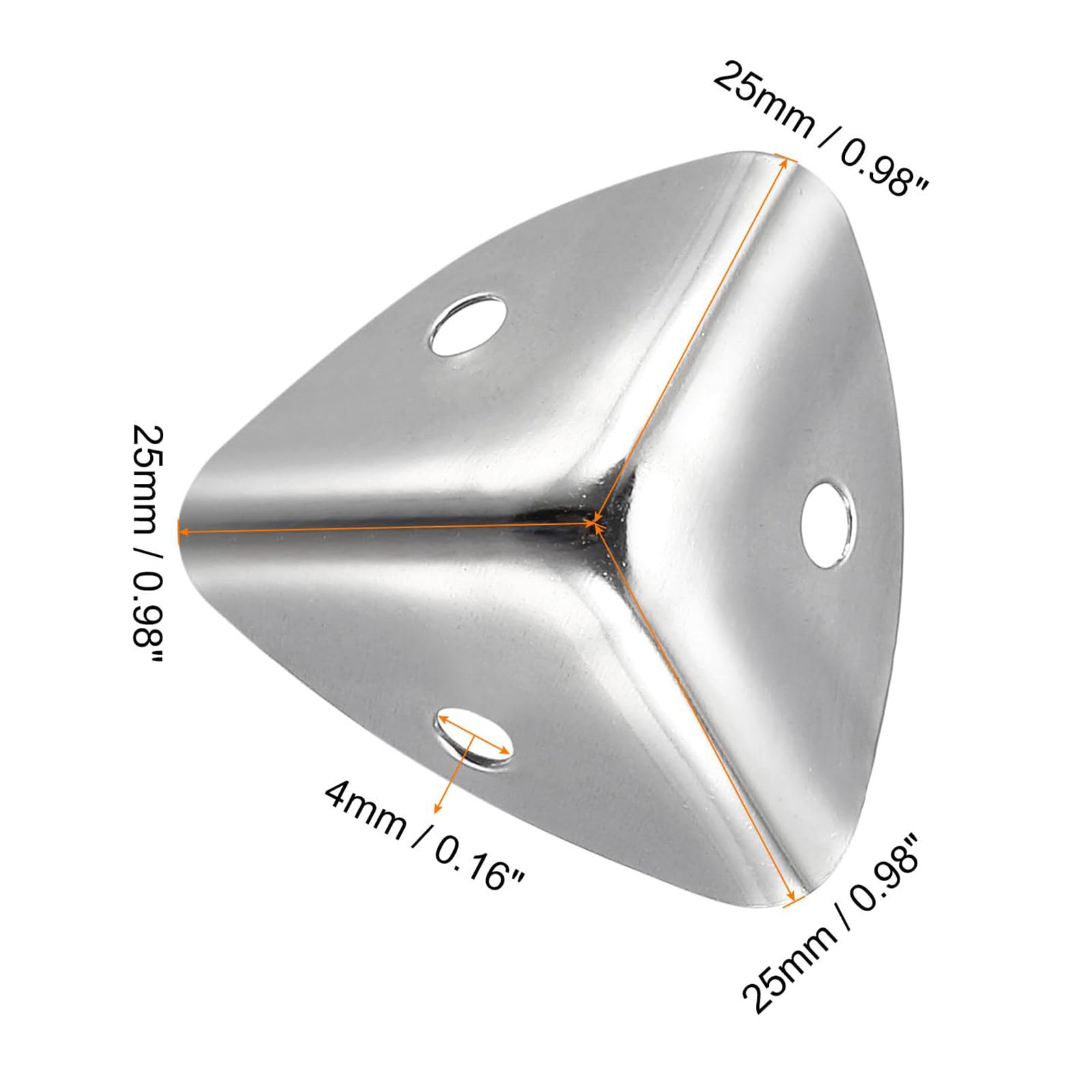 TA-VIGOR 16Pcs Metal Corner Protectors, 25 x 25 x 25mm Edge Guard Decorative Corner Bracket - Image 2