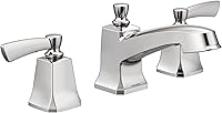Moen Conway 84926 Chrome Two-Handle Widespread Bathroom Sink Faucet with Valve - Durable, WaterSense Certified