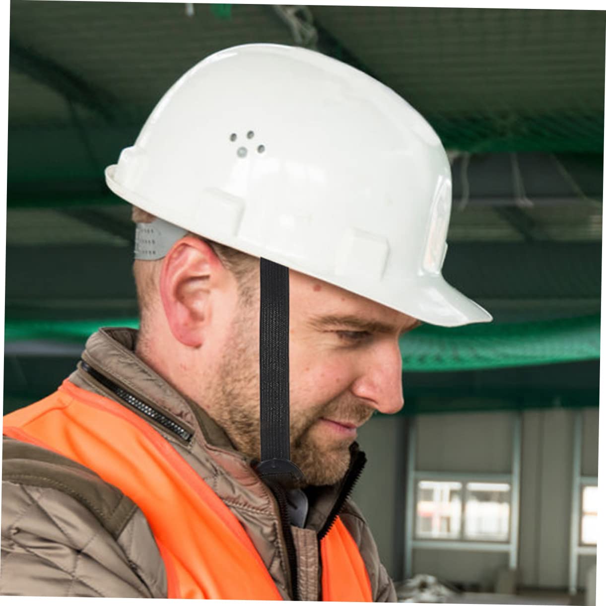 ifundom Sottogola Del Casco Cinghie Elmetto Con Sottogola Bande Elastico Mento Cinturino Per Casco Regolabile Sottogola Resistente All'usura Plastica Black