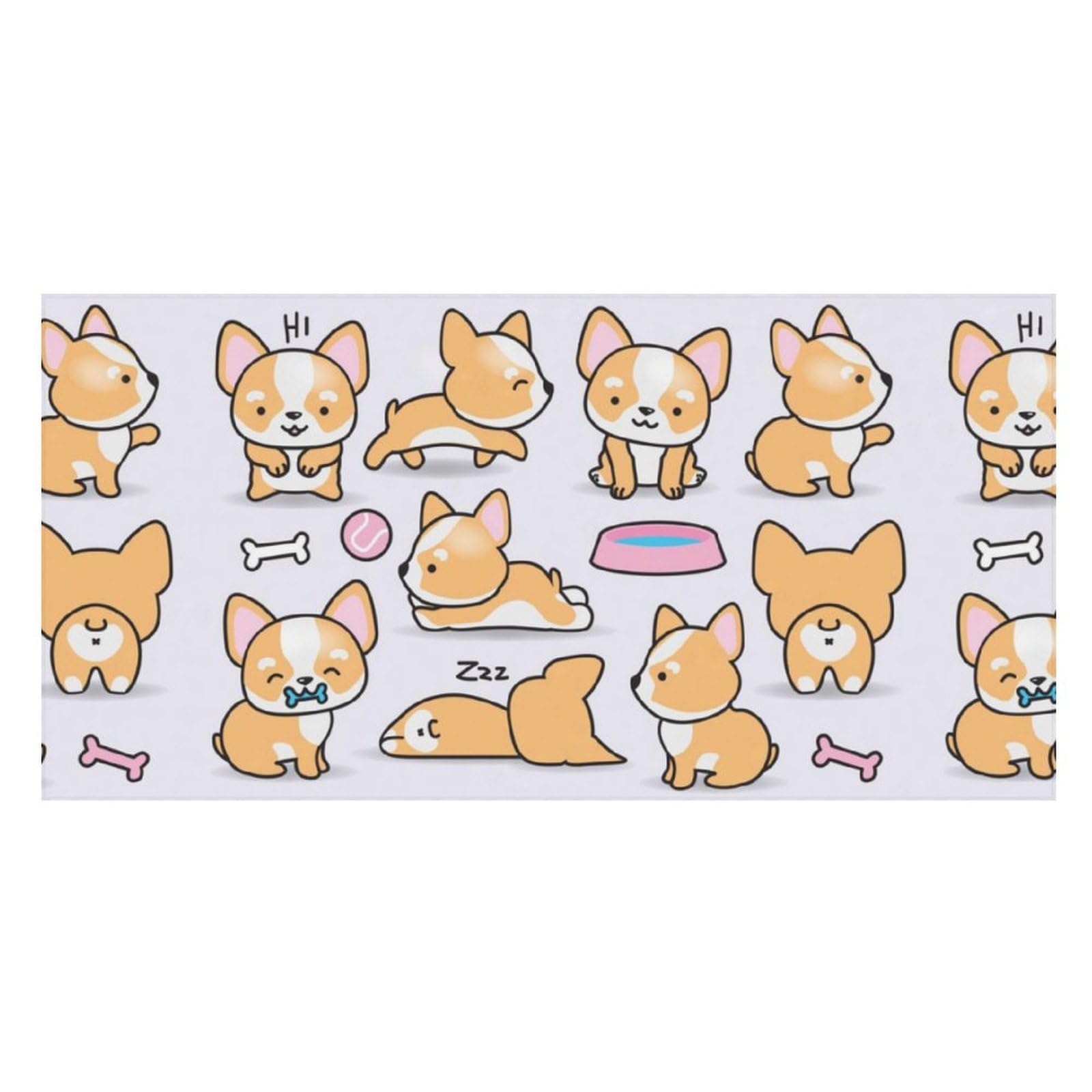 LWORZIIB Beach Towel, Funny Corgi Bath Towel, Pool Towel Great for Gym Swimming 80 X 160cm