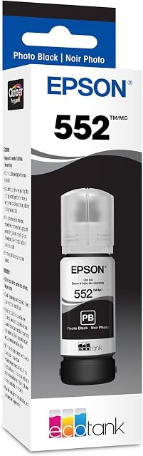 Epson 774 EcoTank Encre Bouteille de grande capacité noir (T774120-S) Fonctionne avec ET-4550, 3600, 16500