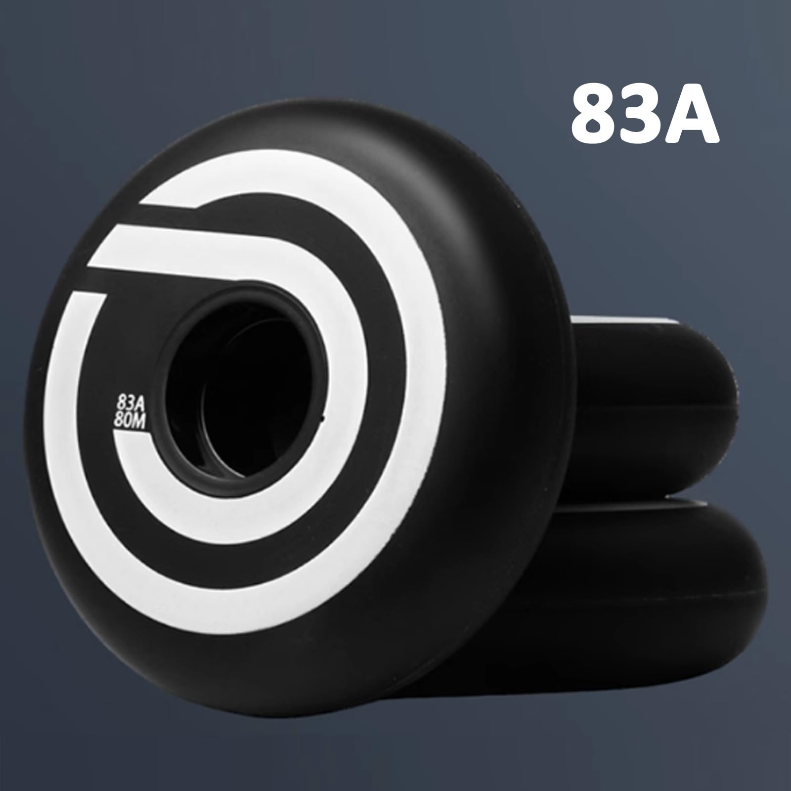 Ruote di ricambio per pattini in linea, confezione da 4, 83 A, 72 mm, 76 mm, 80 mm, destinate alla sostituzione delle ruote a lama a rullo, ruote da allenamento, ruote per pattini a rotelle per
