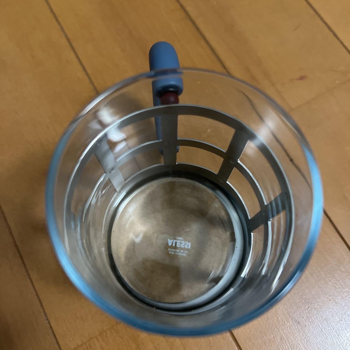 Alessi ステンレススチール 置物 (中) Amazon.co.jp: ALESSIアレッシィマグカップガラス×ステンレス