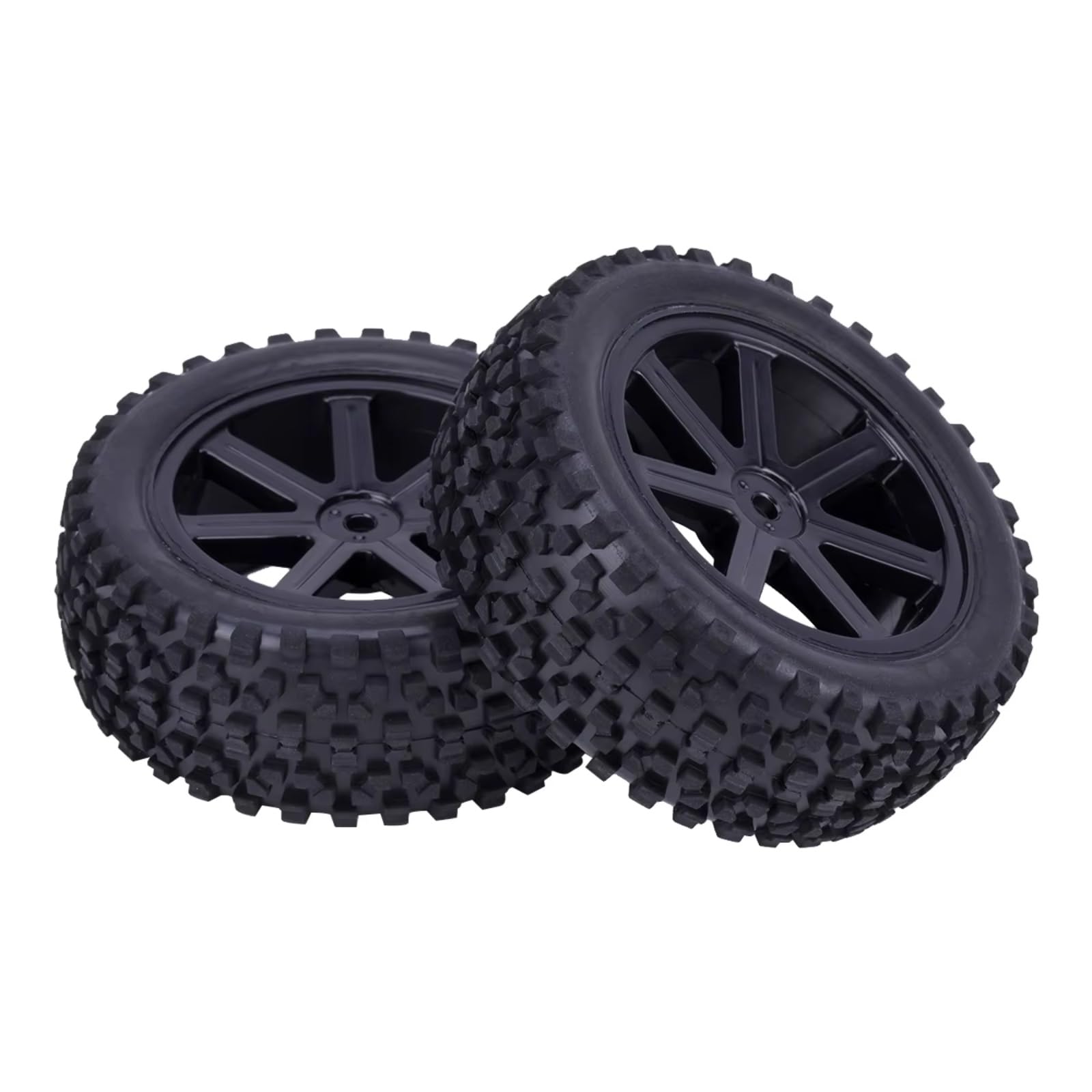 Neumáticos Coche RC Compatible con Wltoys para Redcat para HPI para HSP para Tamiya para Traxxas 1/10 Piezas Todoterreno RC Neumáticos Delanteros Traseros Ruedas Bujes Hexagonales De 12Mm