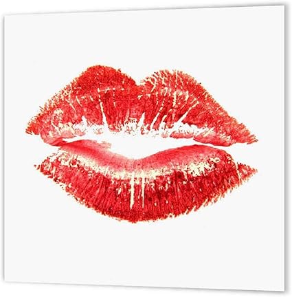 Amazon Co Jp 3drose Ht 2 赤い唇 キスマーク アイロン熱転写紙 白い素材用 15 24 15 24cm 文房具 オフィス用品