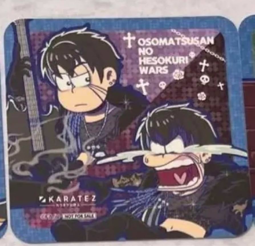 【おそ松さん】カラ松 へそくりウォーズ カラオケの鉄人 コラボ 缶バッジ カラ鉄 おそ松さん】カラ松 へそくりウォーズ カラオケの鉄人 コラボ 缶