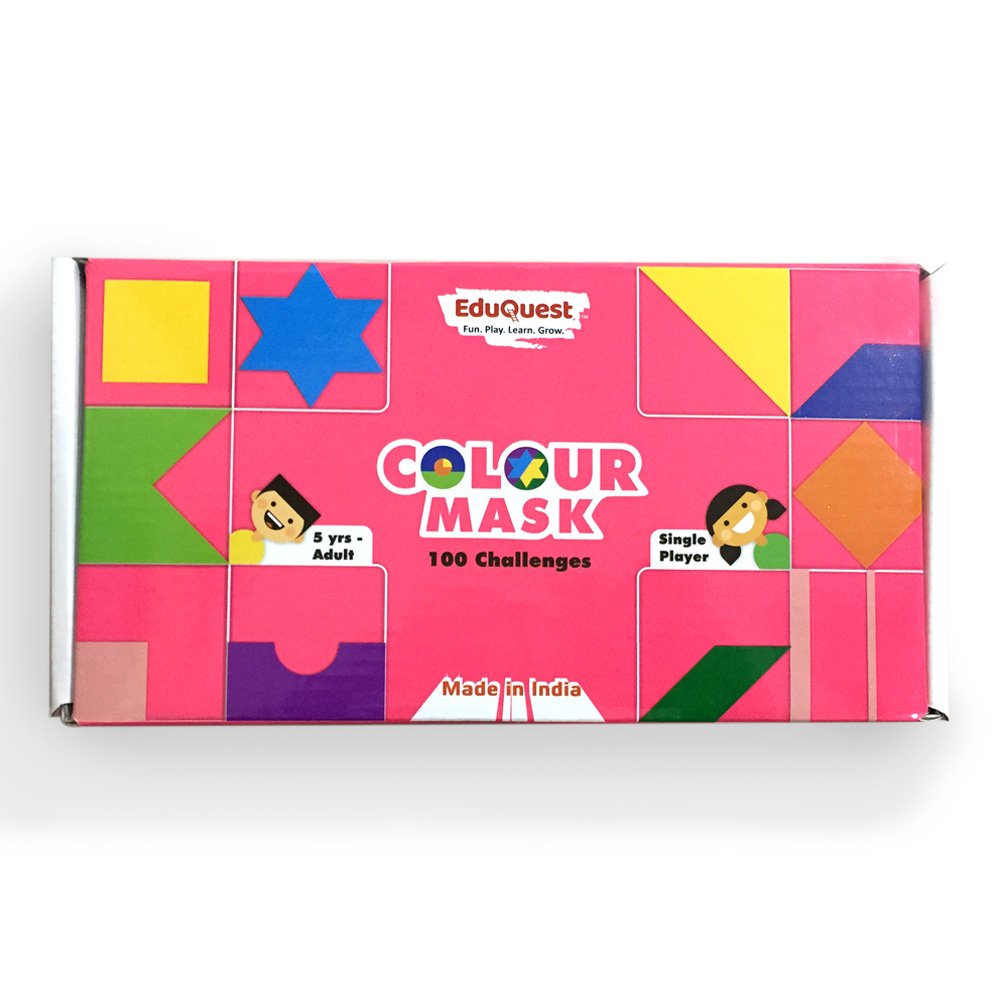 Buy EduQuest Colour Mask Game for Kids Colorful Transparent Tiles