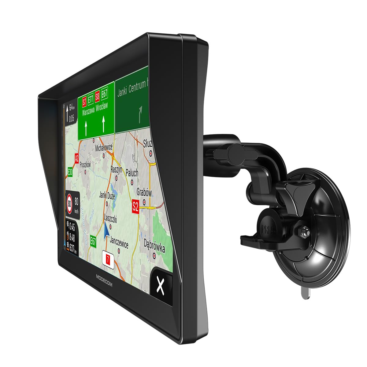 MODECOM Freeway CX 9.3 Plus | LKW & PKW Navigationsgerät | 9 Zoll Display | iGO Truck Software Europa | GPS Routenplaner für LKW & Transporter | Jährliches Kartenupdate