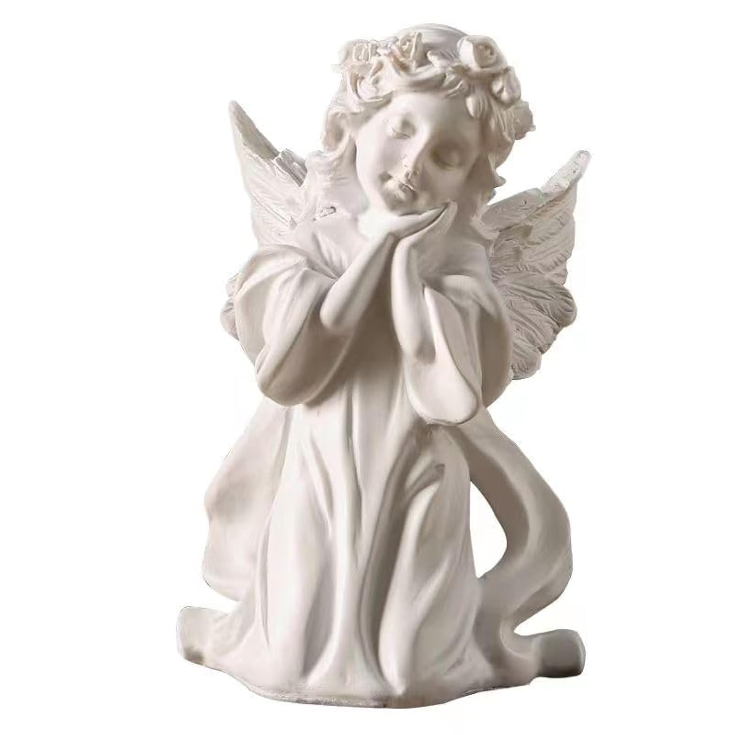 Cosy-YcY Resin Angel Figurine Candle Holder, Angel Figurine, Stylish Tea Light Holder, Angel Ornament, Ornament for Home