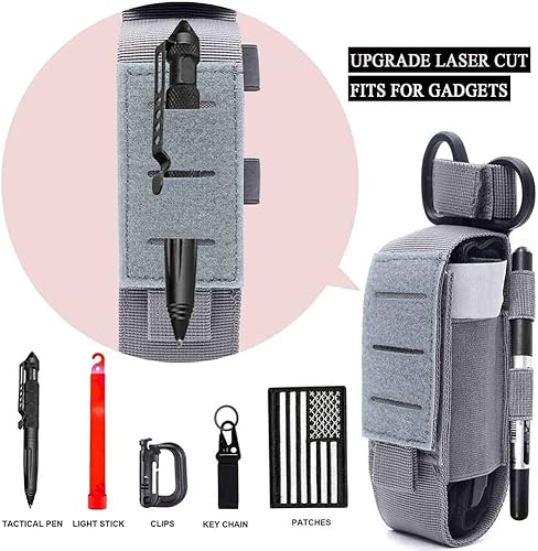 Miniatura 3 de 2 piezas de actualización de corte láser 1000D Molle Bolsa de torniquete táctico, funda de torniquete médico táctico