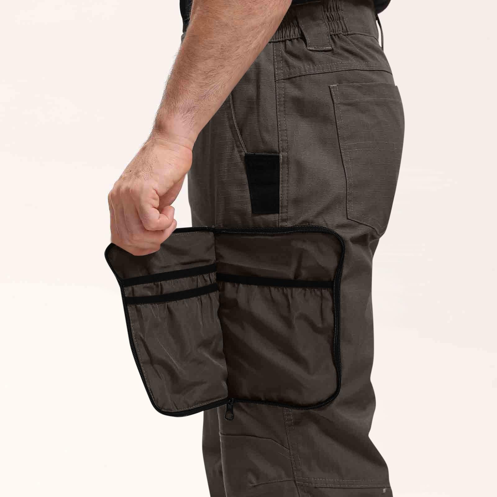 Generisch Herren Cargohose Jogginghose Chino Hose Arbeitshose Casual Sweatpants Sport Trainingshose Outdoorhose elastischem Bund Freizeithose Einfarbig Sporthose Atmungsaktive Sommerhose mit Taschen