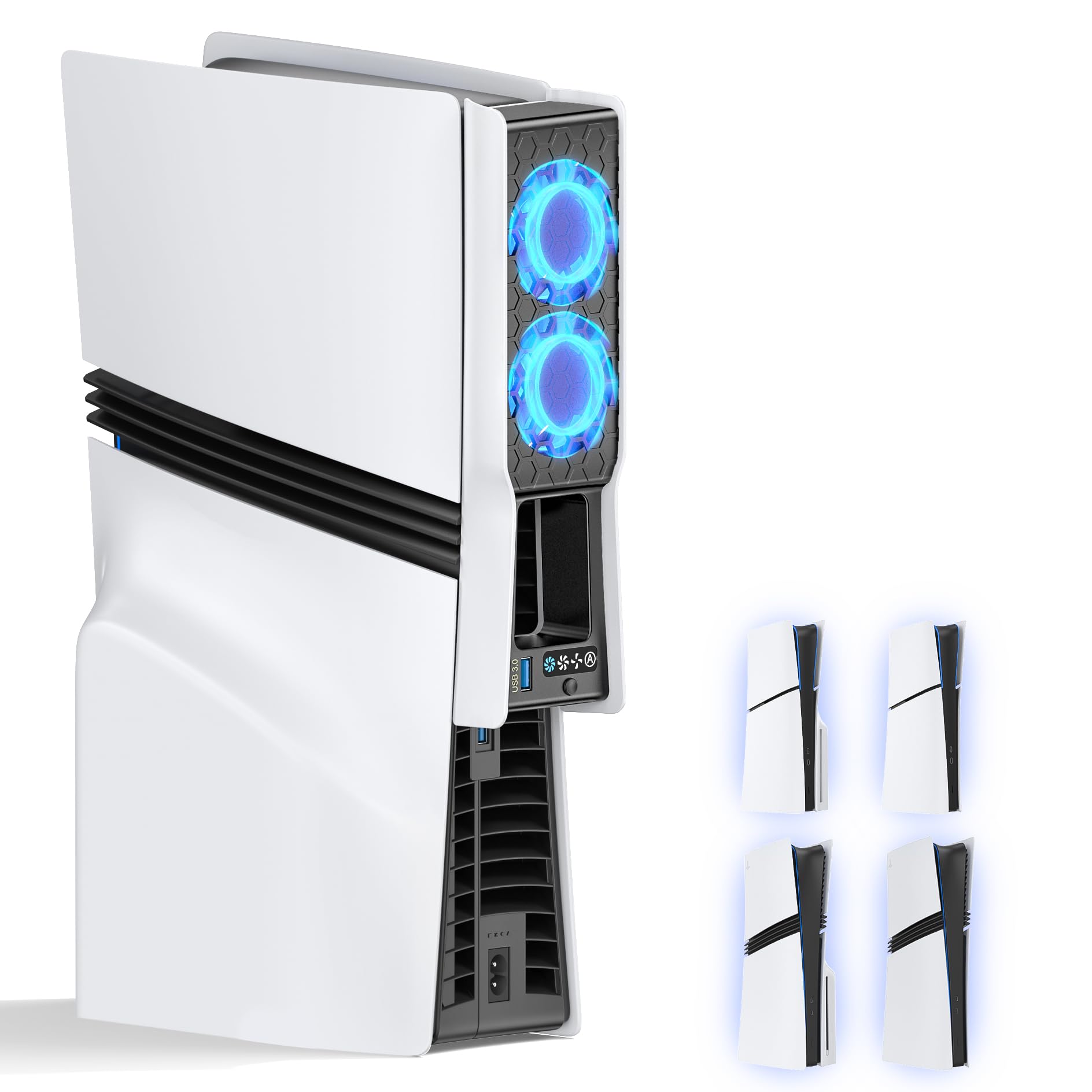 Amazon.co.jp: PS5 Slim Pro 冷却ファン 自動温度検出 風速調整可能