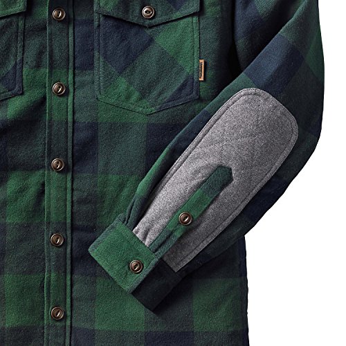Legendary Whitetails Men's Woodsman Quilted Shirt Jacket Evergreen PlaidEvergreen Plaid XX-Large