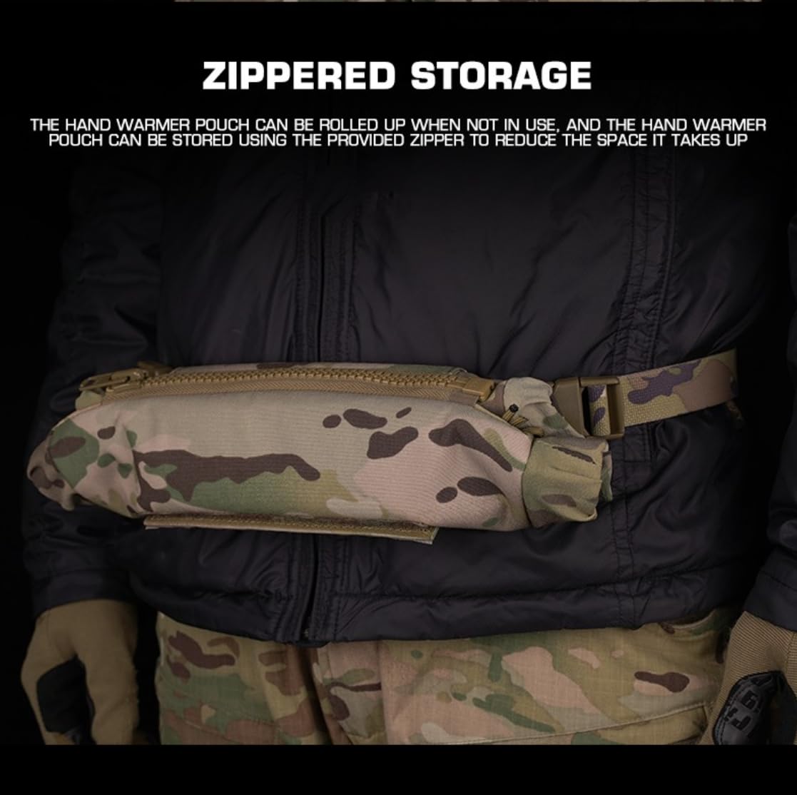 Peminkoo Marsupio tattico da Caccia Multifunzionale scaldamani Campeggio Escursionismo Accessori da Viaggio Cerniera Attrezzatura Sportiva all'aperto