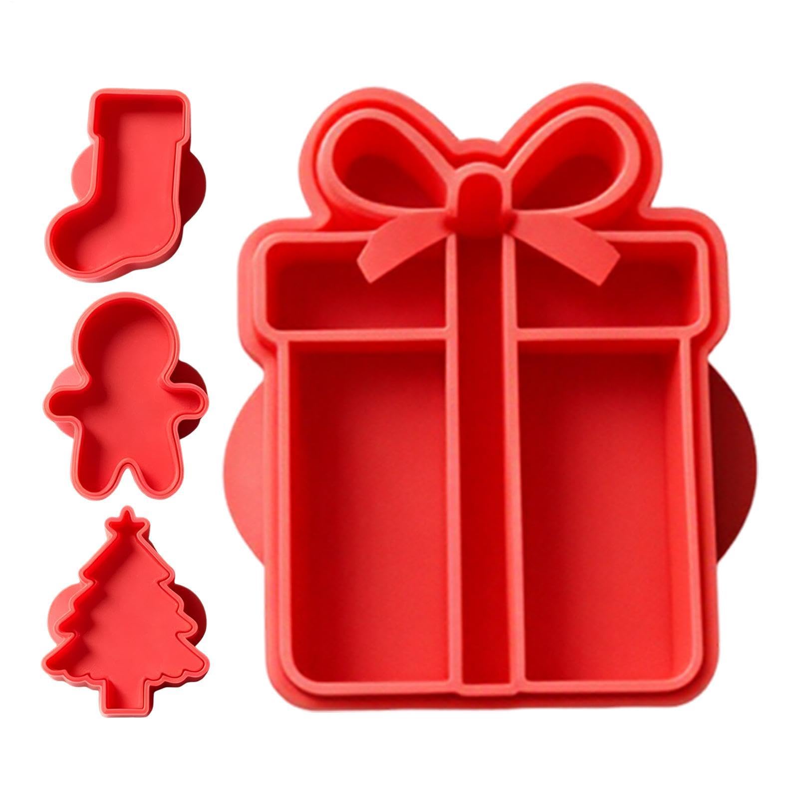 Molde de prensa de fondant de Navidad, herramienta para hornear galletas