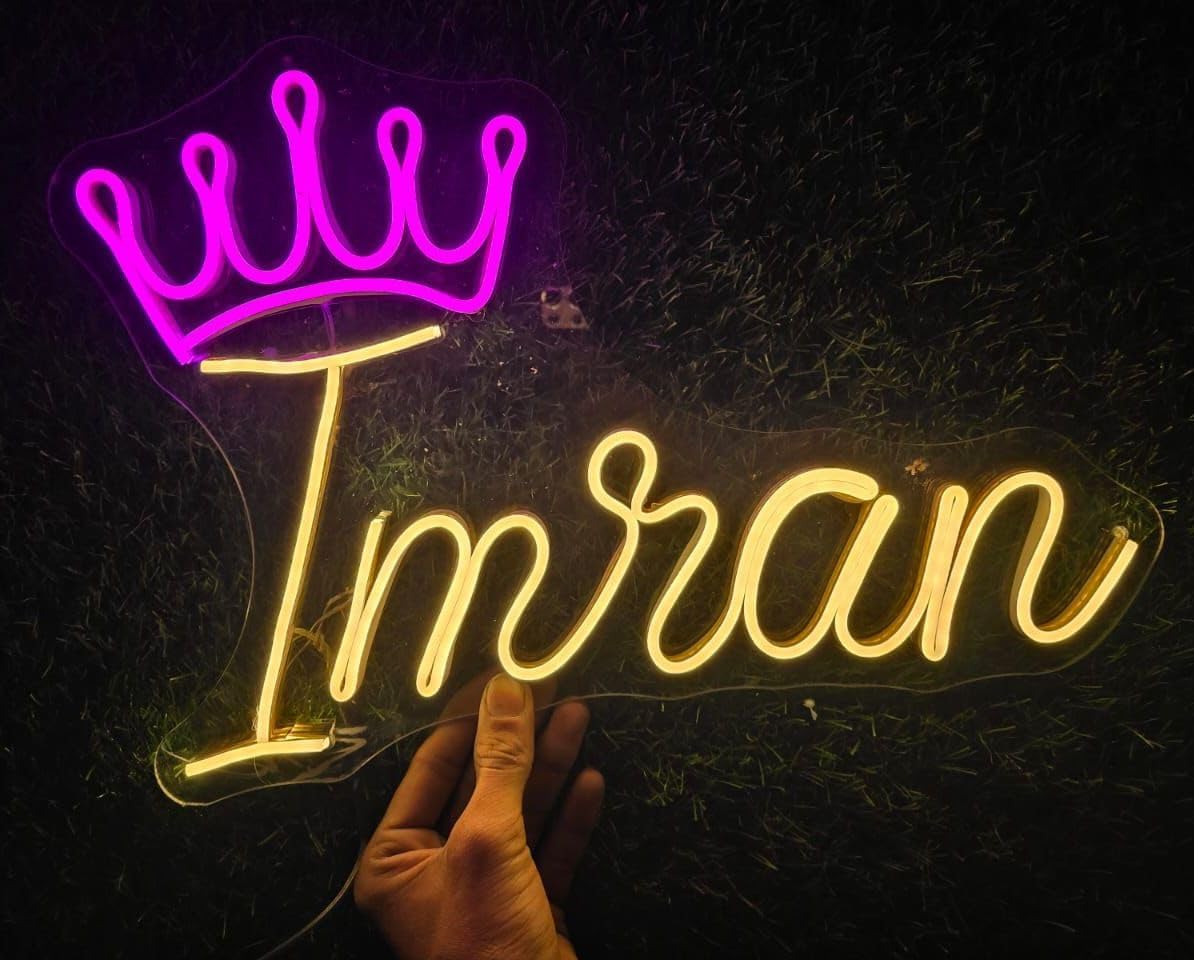 Personalised Name in NeonLight | NeonSign Light Custom | Personalised Name NeonLight | Couple Name In Neon Customise |Wedding Hashtag NeonLight | Birthay Neon Board (1 Alphabet)
