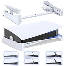OIVO PS5 Supporto Orizzontale, Supporto per PS5 Compatibile con Playstation 5, Slim, Pro Console Disc & Digital Editions con Fissaggio a Vite – Bianco