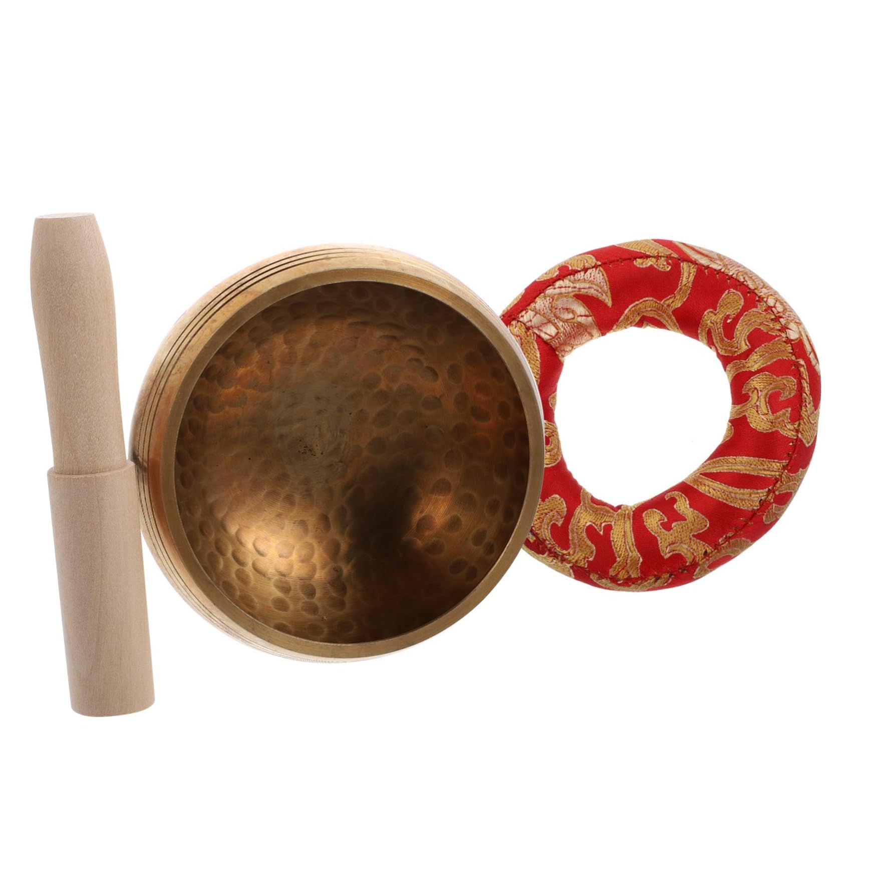 Toddmomy 1 Set Copper Bowl Buddha Sound Bowl Healing Music Instrument Meditation Tool Meditation Supplies Buddhist Supplies