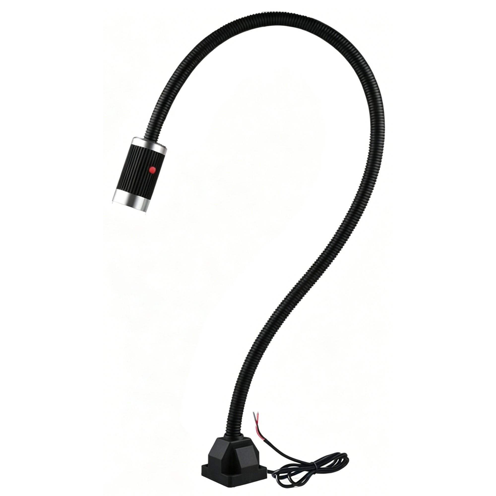 Lampada da Lavoro Flessibile a Collo d'Oca a LED per Macchine CNC, in Alluminio Resistente agli Urti, per Torni, Fresatrici e Trapani da Banco(24-36V,800mm/31.5in)